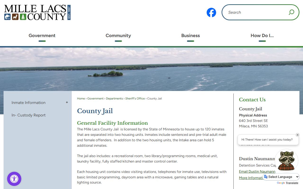 Mille Lacs County Jail Mugshots